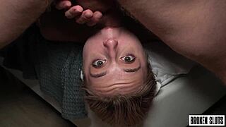 It was her first time - shy cutie begs for more cock