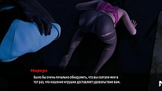 Fashion Business 3D Cartoon Girl Gets on All Fours for Hentai Action.