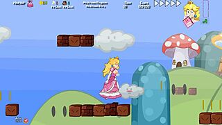 Peach's Untold Tale Begins in World 1-1 With Her Big Tits on Display in Hentai