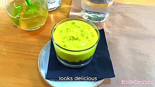 Jamie Young gets cum in mouth