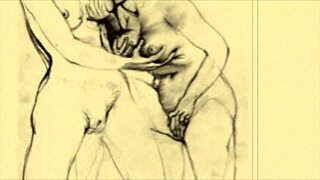 Vintage erotic drawings bring classic sensuality to life with style