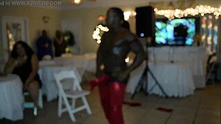 Jamaican stripper has surprise for milfs in anime hentai party with big cocks, orgy blowjobs, and ripped clothes.