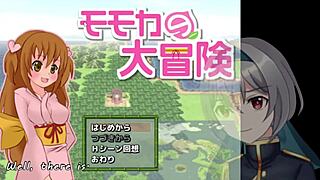 I'm playing Momoka's great adventure, trial version with machine translated subtitles, part 1 3, crossdressing fun.