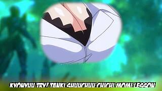 Three Anime Harem Scenes