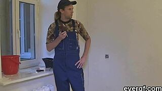 broke guy lets his sleazy buddy bang his ex-girlfriend for quick cash, wild stuff! 😲