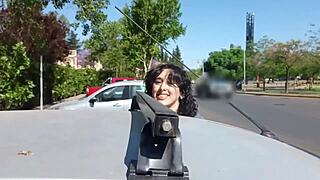 I’m fingering a stranger in his car while hubby films! 😳