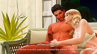 A sneak peek of a 3D animated hentai series with an anime threesome