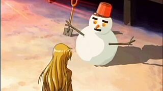 Anime blonde teen getting pussy fucked in missionary