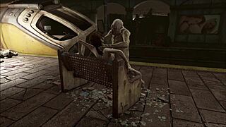 fo4, subway rubble, damn hentai monster got me good...