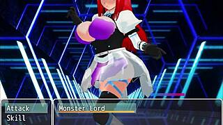 Girl B Hero Battles Monster Lord