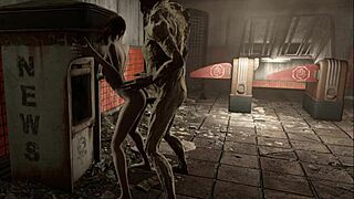 fo4, subway rubble, damn hentai monster got me good...