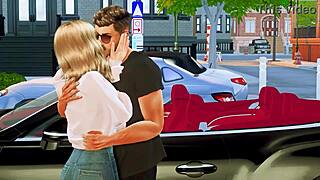 A sneak peek of a 3D animated hentai series with an anime threesome