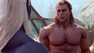 baldurs gate 3 naked playthrough halsin romance gay sex scene no mods
