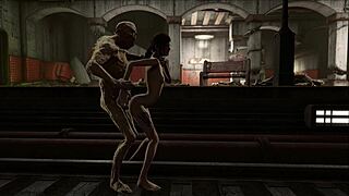 fo4, subway rubble, damn hentai monster got me good...