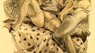i saw this vintage erotic illustration and it made me so horny...