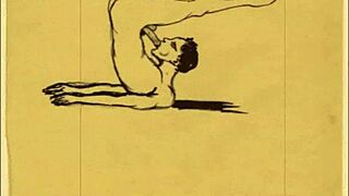 Vintage erotic drawings that tease with retro charm and hidden secrets