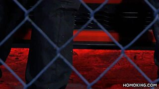 Strong Gay Couple Fucking On The Roof Of A Nice Red Car