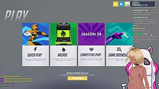 Vtuber Lewdneko plays Overwatch and experiences a playful spanking in part one.