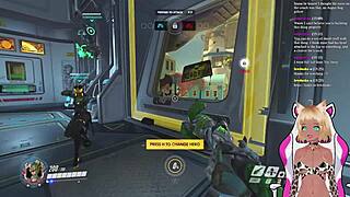 Vtuber Lewdneko plays Overwatch and experiences a playful spanking in part one.