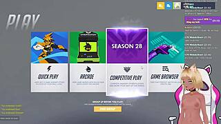 Vtuber Lewdneko plays Overwatch and experiences a playful spanking in part one.