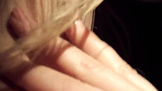 heeled babe locking lips with a hot blonde lesbian, pure fire