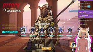 Vtuber Lewdneko plays Overwatch and experiences a playful spanking in part one.