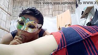 colombian teen drools on american cock, sucking it like a hungry beast