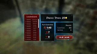 in this hentai game, red riding hood gets caught and has sex with big cock creampie