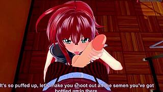 rias gremory and akeno in see-through outfits asking questions in hs dxd ntr madness 😏