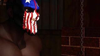 Sub-slut gagged and fucked hard by black cock