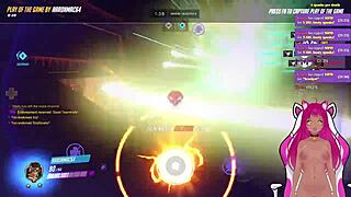 Vtuber Lewdneko plays Overwatch and experiences a playful spanking in part one.