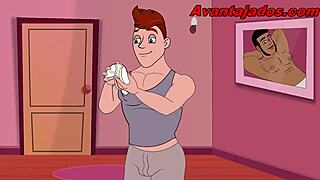 I fantasize about my dream brazilian neighbor in gay cartoon porno