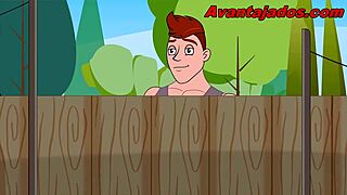 I fantasize about my dream brazilian neighbor in gay cartoon porno