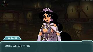 Princess jasmine gets rough doggystyle in cartoon