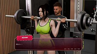 Sex Coach Hot Yoga Game Prologue with Big Tits Anime Action.