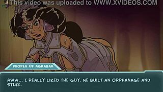 Princess jasmine gets rough doggystyle in cartoon