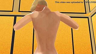 Blonde Mercy Fucks Pussy in 3D Simulator