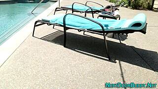 feeling the rush as the gay athlete gets a facial outdoors