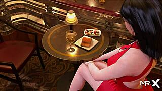 I swallow that big cock so well in this 3D hentai game