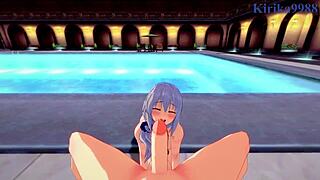 Hana Uzaki and Tsuki Uzaki in Intense POV Creampie Sex