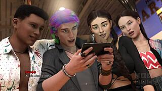 Damn, dive into Life in Santa County Part 9 with wild cartoon muff diving!