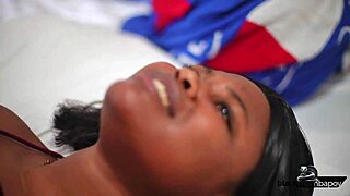 nasty couple ends bedroom fight with rough banging and sticky hot cum