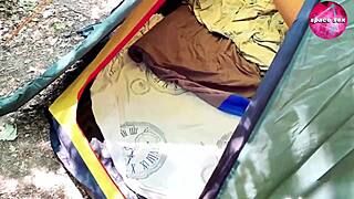 saw a solo masturbation girl out camping today