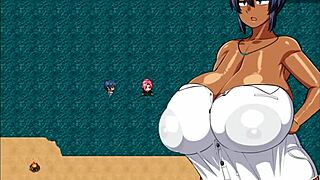 Tanned Girl Natsuki Enjoys Happy Ending In Hentai Game Ep 16