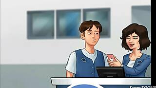 Manager's daughter caught at work quickie