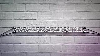 Horny Petite Milf Gives Blowjob To Group