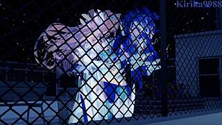 Tsubasa Kazanari, Kanade, Maria in Intense Futanari Sex Scene