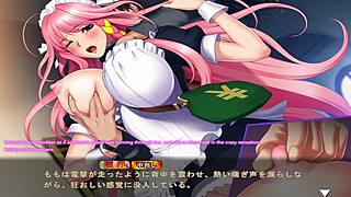 maid-san to boin game unfolds with momo in virgin hentai scene