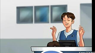 Manager's daughter caught at work quickie