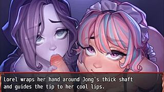 Yo, check this out! Harem in another world hentai game ep 19 has ghost and maid battling in a double blowjob contest! 🔥👻